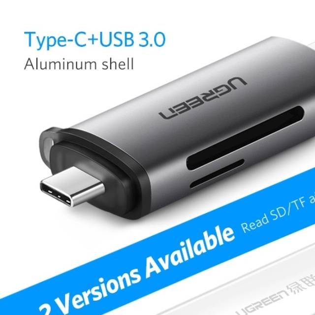 USB 3.0 Tipe C SD Card Micro SD Memory Card Reader Ugreen