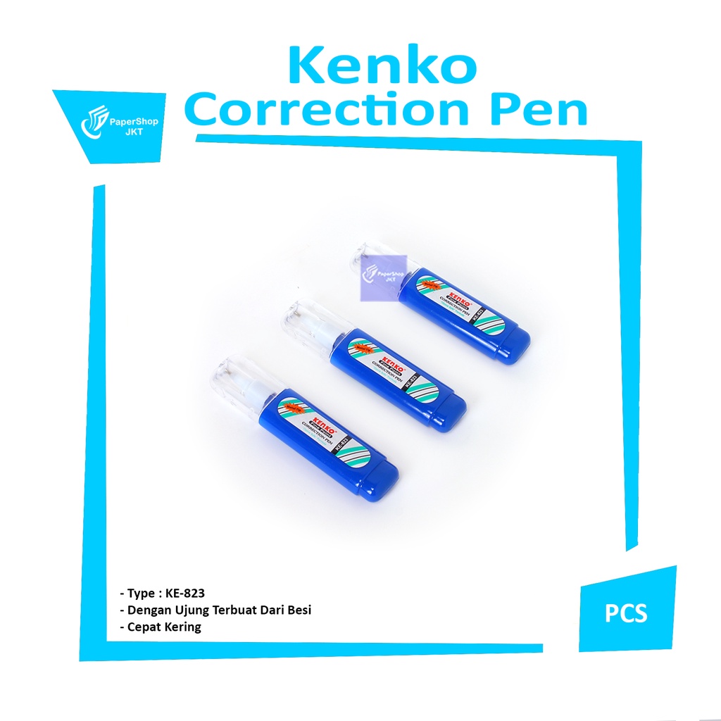 

KENKO - KE-823 Tip Ex Cair - Correction Pen - Pcs