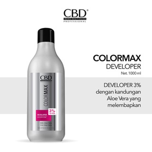 [TAMBAHAN BLEACHING | CAT RAMBUT] [1000ML] [BPOM] CBD Professional Colormax Developer 1000ml | Campuran Cat Rambut