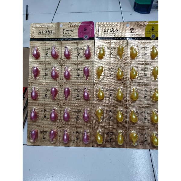Sasha vitamin rambut blister isi 20pcs Murah