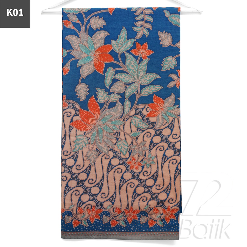 KAIN BATIK PREMIUM Bahan Katun Motif Kembang Bintang Warna Tosca 721655 Cap 72 Jarik Jarit Samping Kebat Panjang Batik Katun Modern Premium Bahan Seragam Batik Pernikahan Kantor Keluarga Murah Kamen Jadi Batik Bali Lembaran