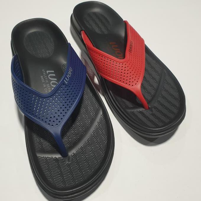 NOTED DISKON SANDAL JEPIT COWOK LUOFU SENDAL JAPIT PRIA KARET IMPORT 6175 