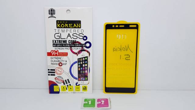 KOREAN Tempered Glass Nokia 5.1 5.5 inch TG 5D Nokia 5.1 FULL SCREEN Guard FULL GLUE Anti Gores Kaca