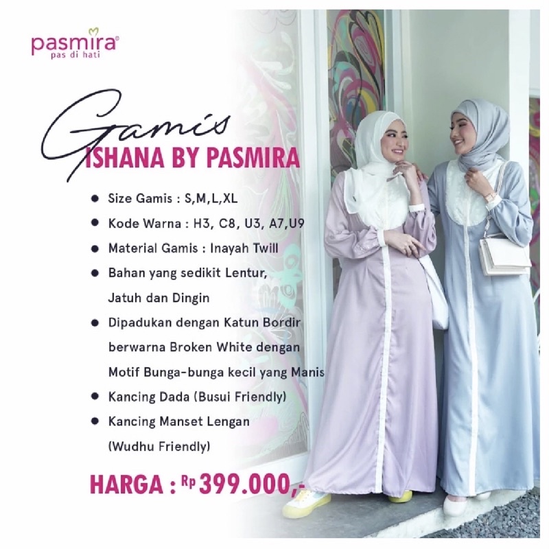 PASMIRA GAMIS ISHANA | DRESS PASMIRA | FREE PAPERBAG