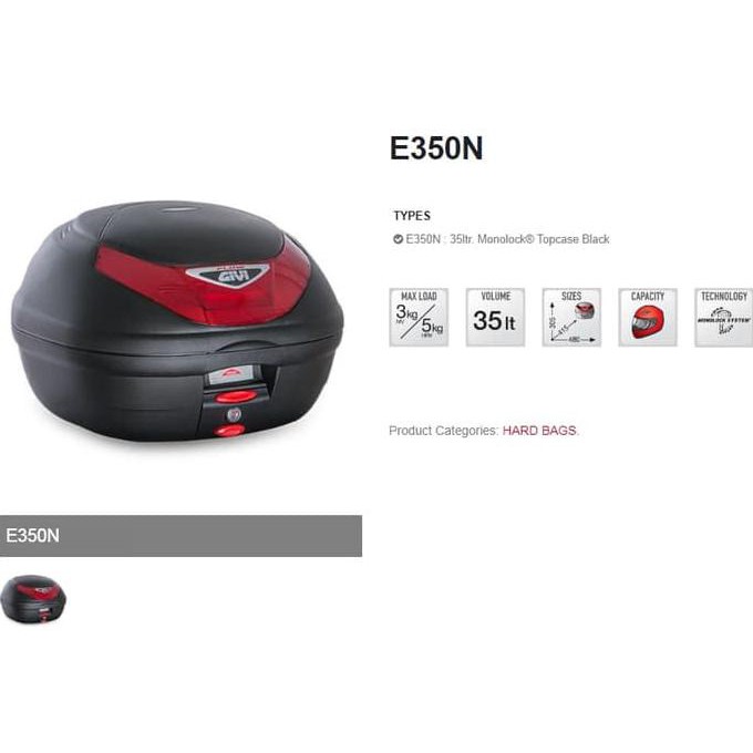 ¢728' Box Motor Givi E35 N E350N Flow ˜