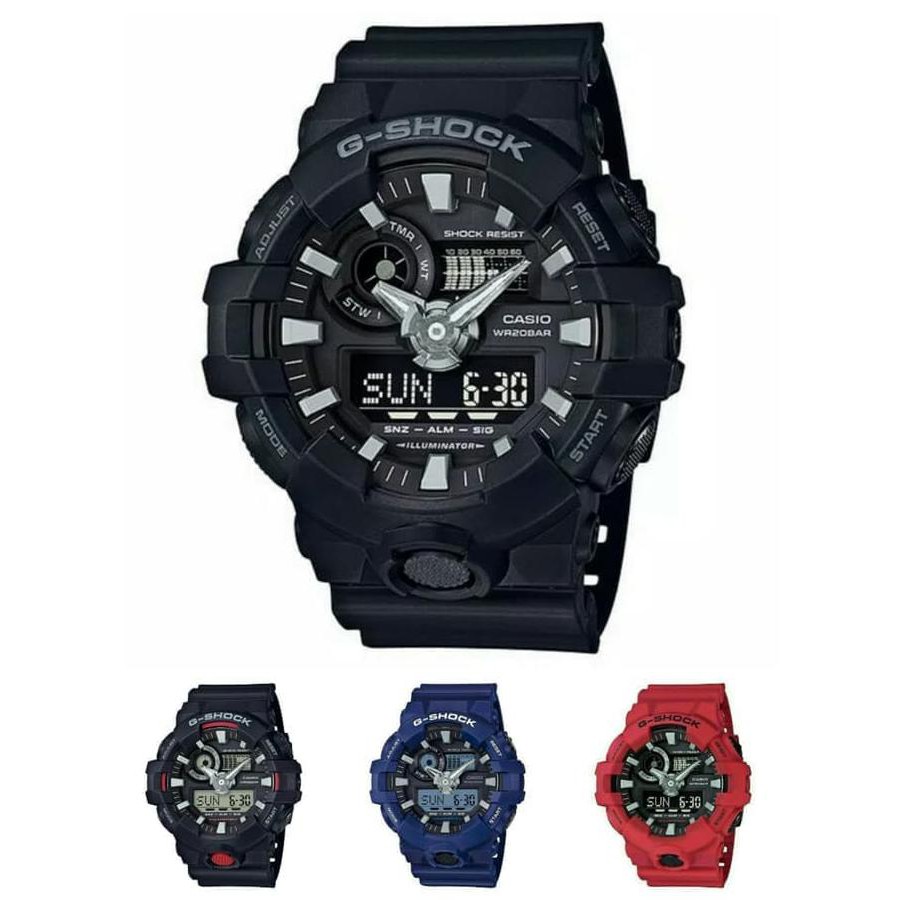 Jam Tangan CASIO G-SHOCK GA 700 / GA-700 ORIGINAL RESMI - Merah