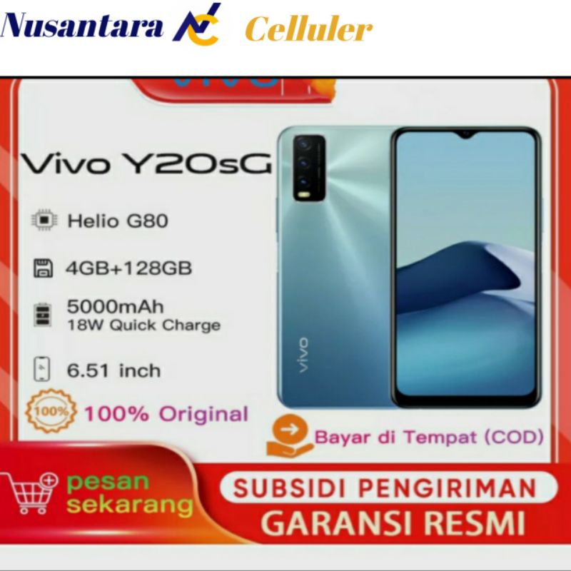 VIVO Y20SG RAM 4/128 GB ( Y20S G RAM 4 GB ROM 128 GB ) GARANSI VIVO RESMI