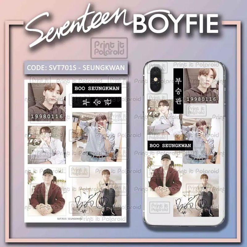 

Case stiker SEVENTEEN BOYFIE