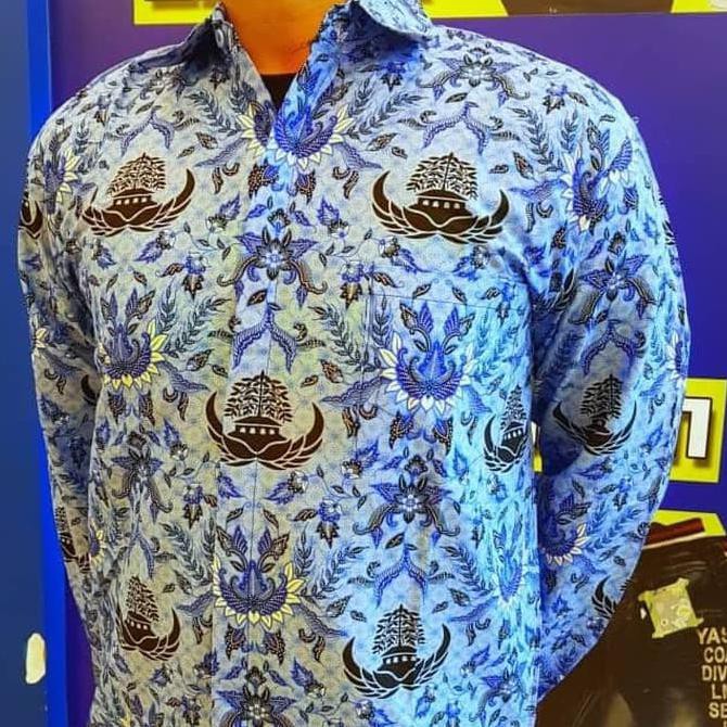 Seragam Kemeja Hem Katun Pria Batik KORPRI PGRI Dinas PNS Panjang PRODUK TERBAIK TERMURAH