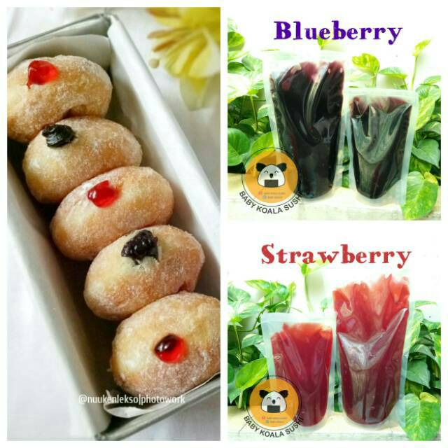 BAKERLINE Vla Selai Buah 500 g | Blueberry, Strawberry | isian bomboloni/donat