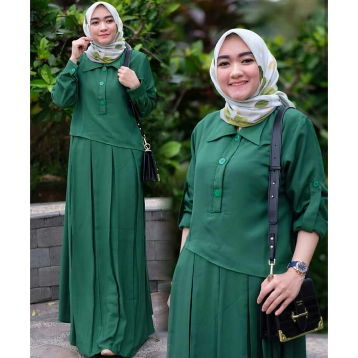 Baju Gamis Wanita Terbaru Gamis Dress Musli Hawa Maxi