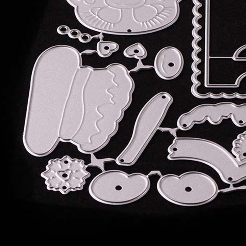 Cetakan Stensil Cutting Dies Motif Snowman Natal Bahan Metal Untuk Scrapbook / Craft DIY / Embossing