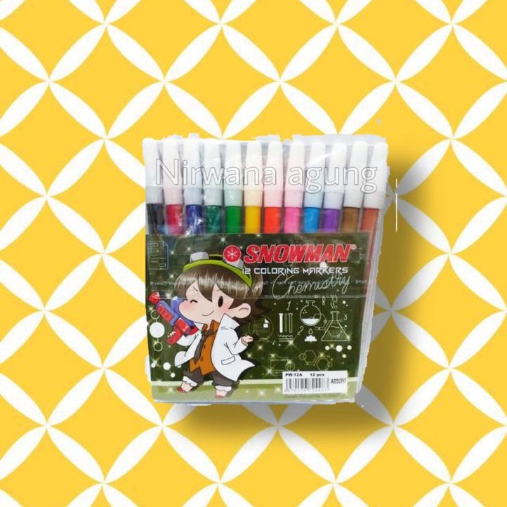 

Spidol 12warna SNOWMAN (12warna)