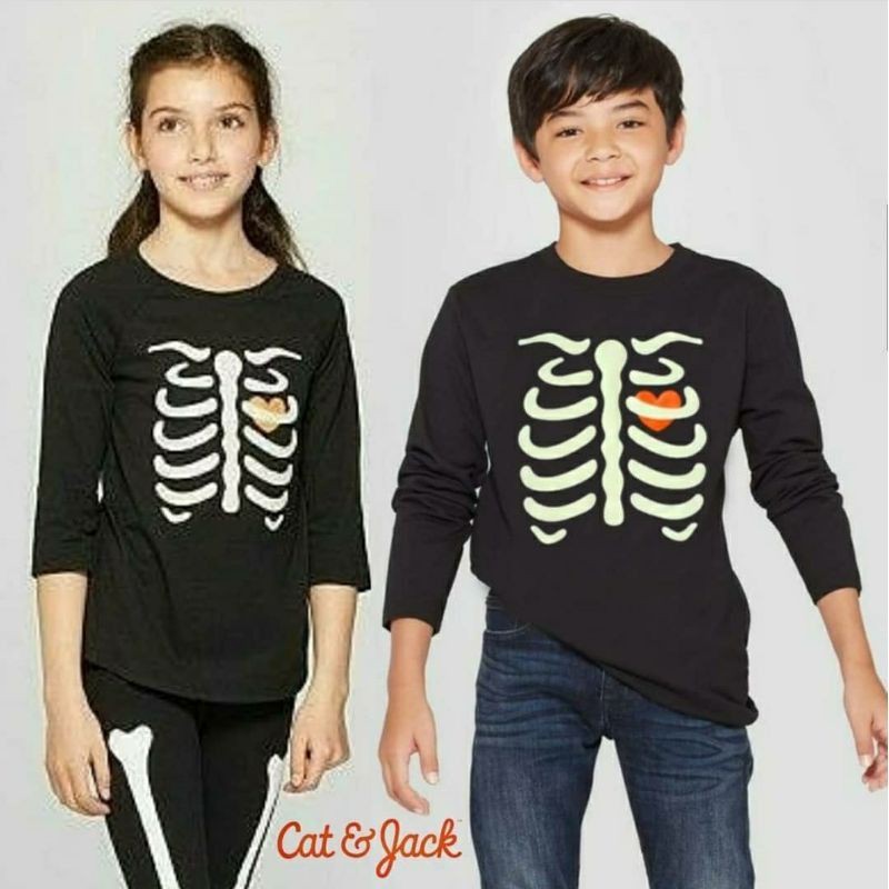 Kaos Anak Cat&Jack Glow In The Dark Unisex 6-16y