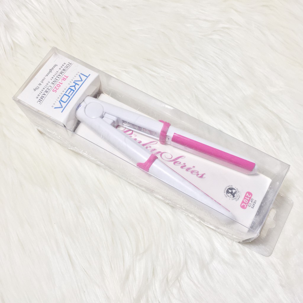 [NEW] 100% ORI Catokan Rambut Pink Mini Straightener Curler Travel Friendly TAKEDA TR-1025
