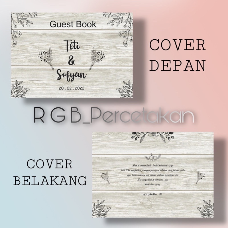 

Buku tamu / Guestbook / Buku tamu pernikahan