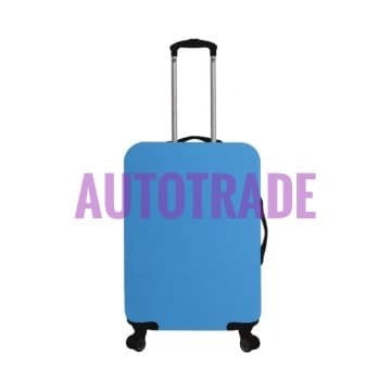 Luggo Sarung Koper Pu Ukuran M 24 Inch Luggage Cover Pu Sky Blue
