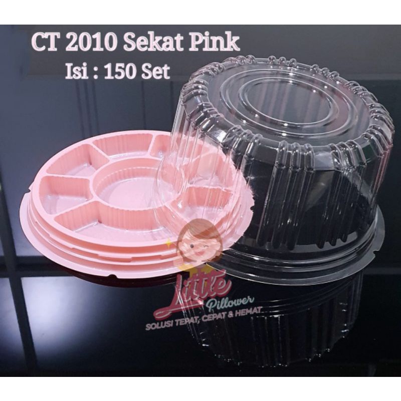 (ISI 10PCS CT20 SEKAT PINK) mika tumpeng mini sekat dapur solo/mika tumini sekat 8