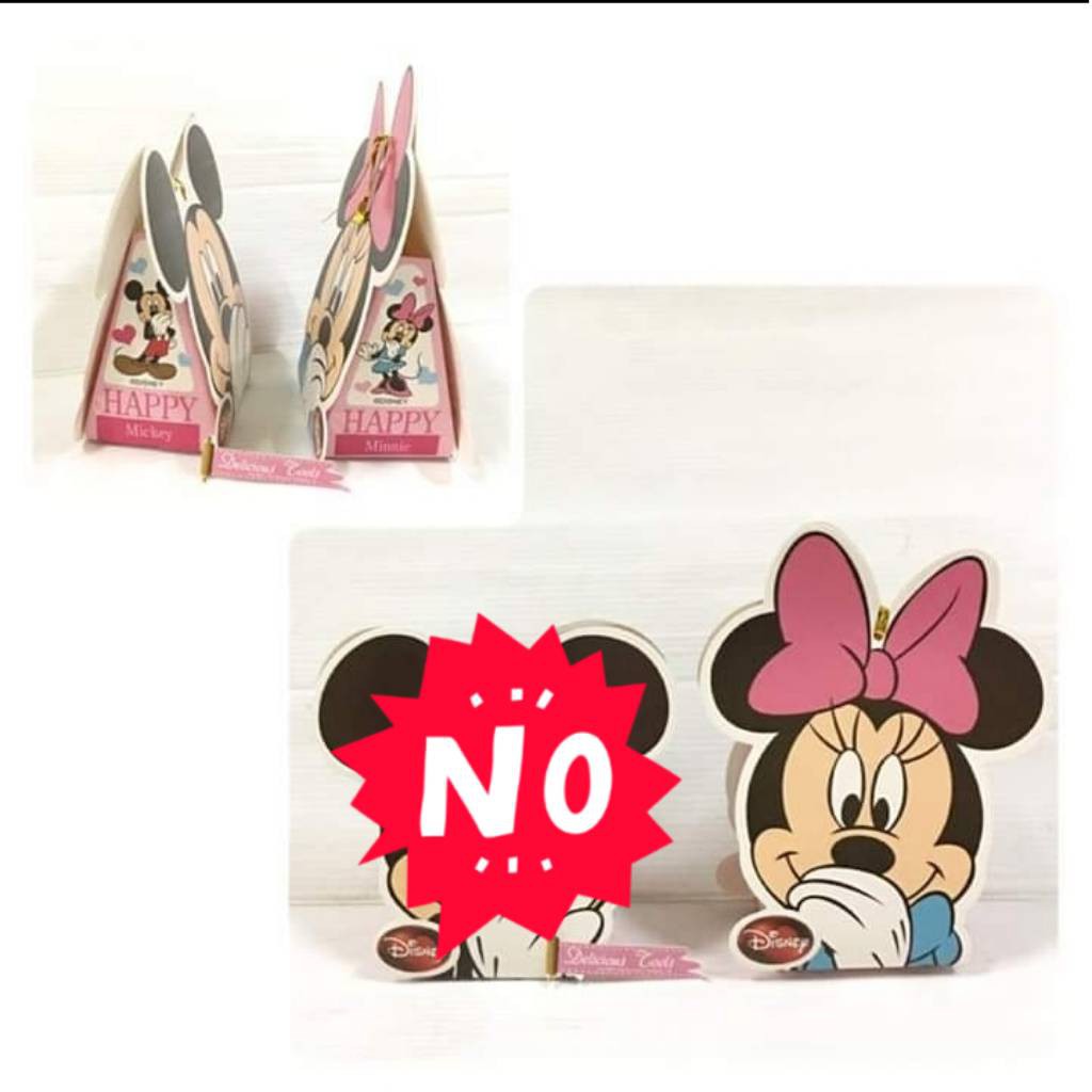 

PC061B Minnie Smile Slice Cake box snack puding goodie bag snack