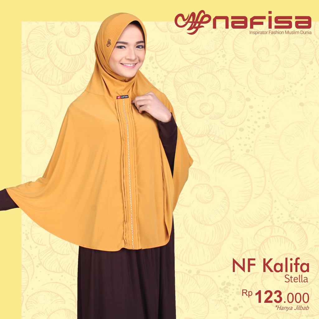 Kerudung Instan Nafisa Kalifa | JIlbab Instan Swarovski Bergo Simpel Hijab Payet Instan Syari Bergo-4