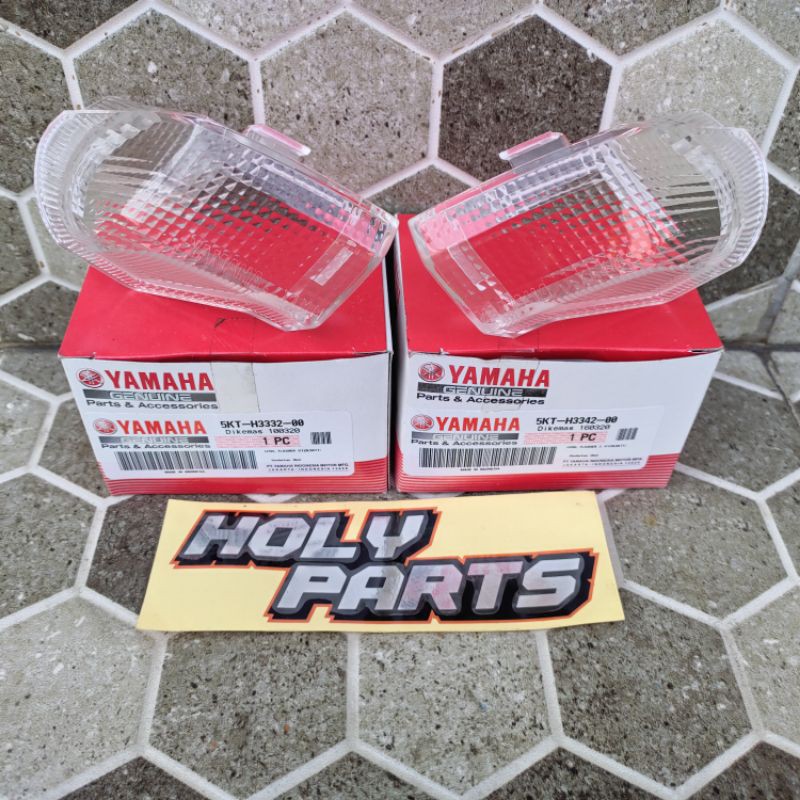 Sepasang mika sein bening belakang f1zr fizr 2003 5KT ori ygp 5KT-H3332-00 5KT-H3342-00