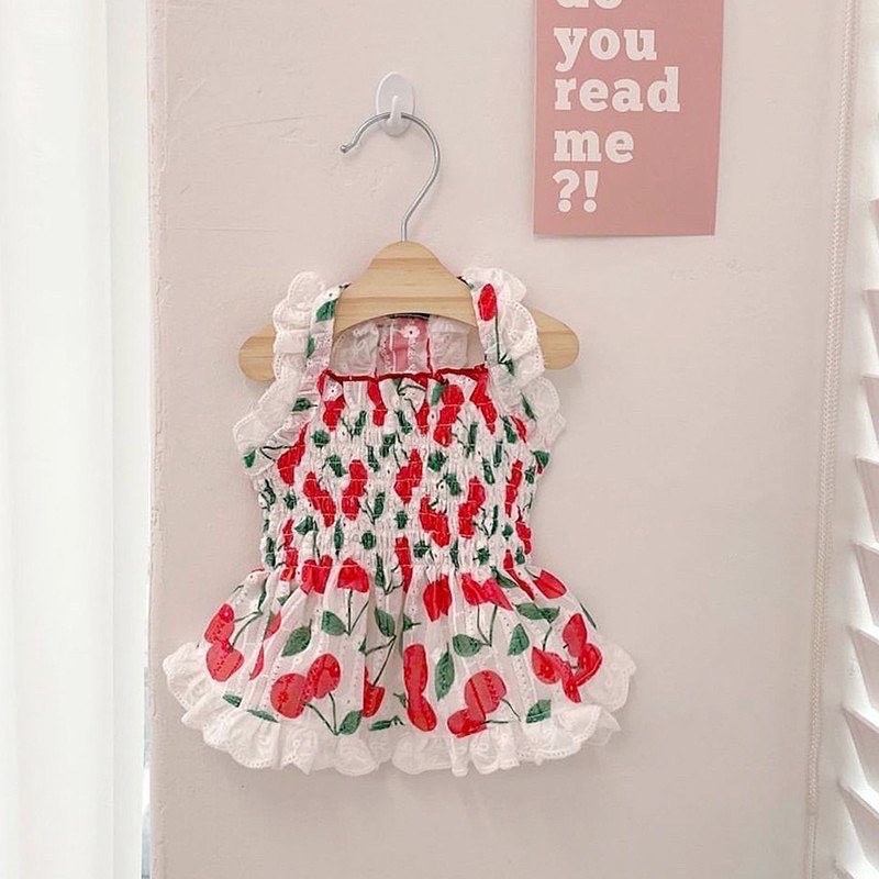 Amore cherry lacey dress