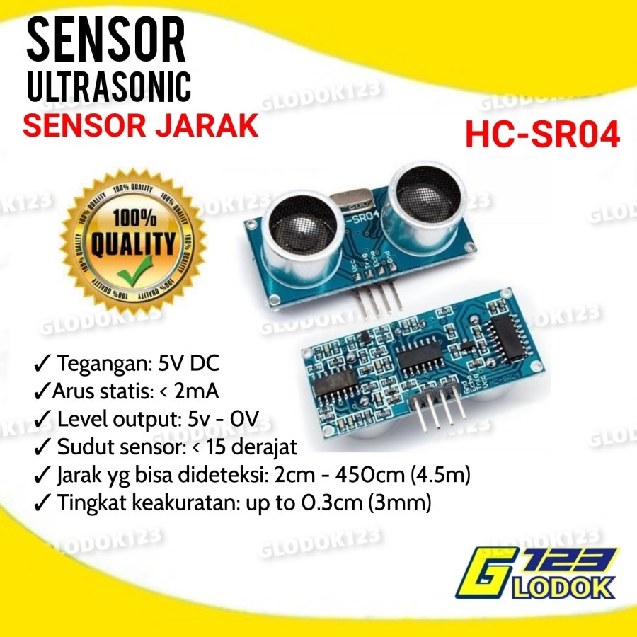 Sensor Ultrasonik  Sensor Ultrasonic Module Sensor Jarak HC-SR04