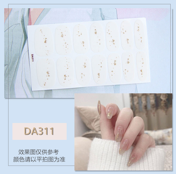 14pcs Stiker Kuku Motif Bunga Kecil Gaya Hyuna Untuk Nail Art/Stiker Kuku 3D Anti Air Gambar Kartun Pooh Bear/kuku/Stickers