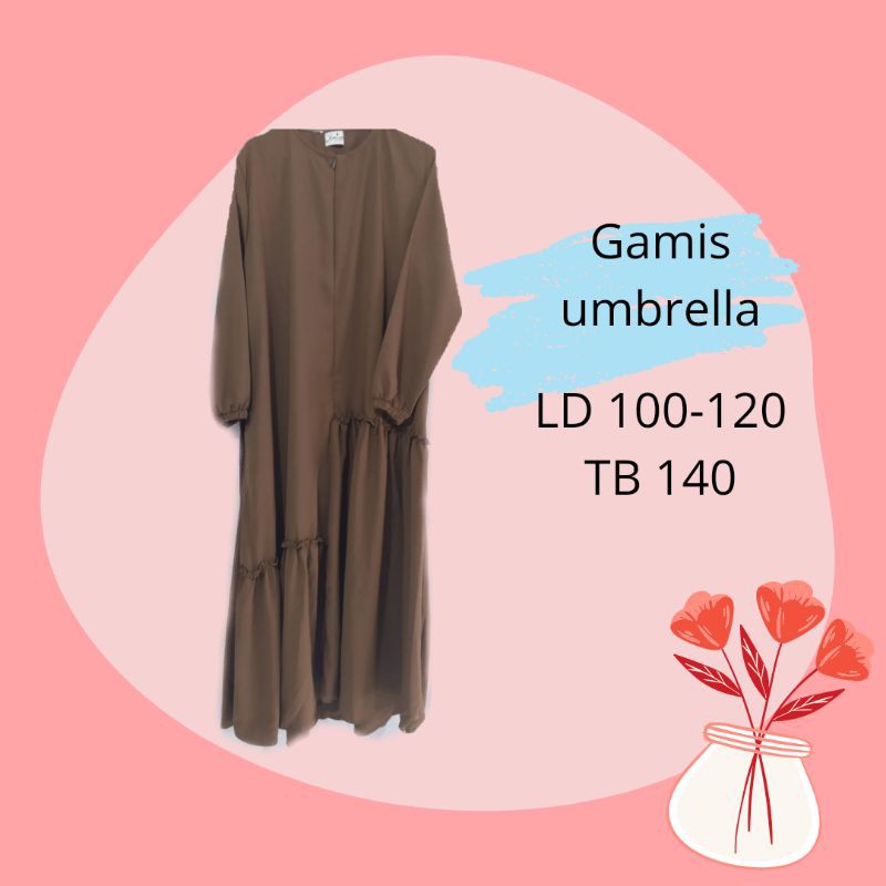 Gamis umbrella UmmuUnaFashion