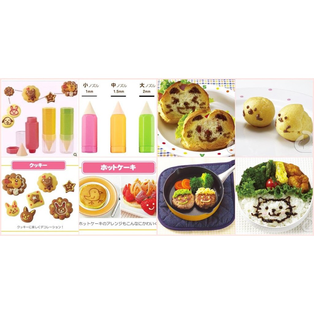 

Food Drawing Pen Penghias Makanan Kue Roti Bento Motif Melukis Menulis Menggambar Lucu Unik Terlihat