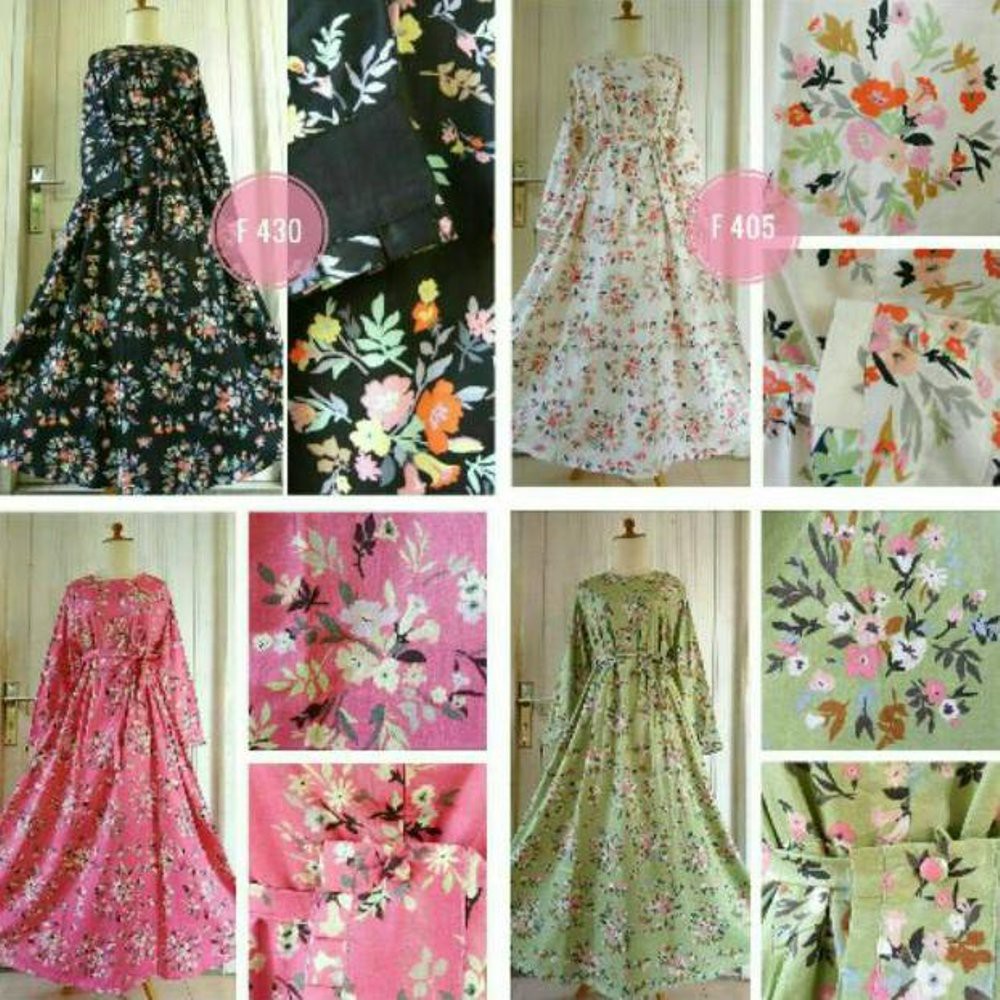 Diskon Baju Gamis Wanita Katun Jepang Ori Sakura series Promo