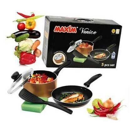 Maxim Venice Set 5 Pcs / Set Peralatan Masak Cookware