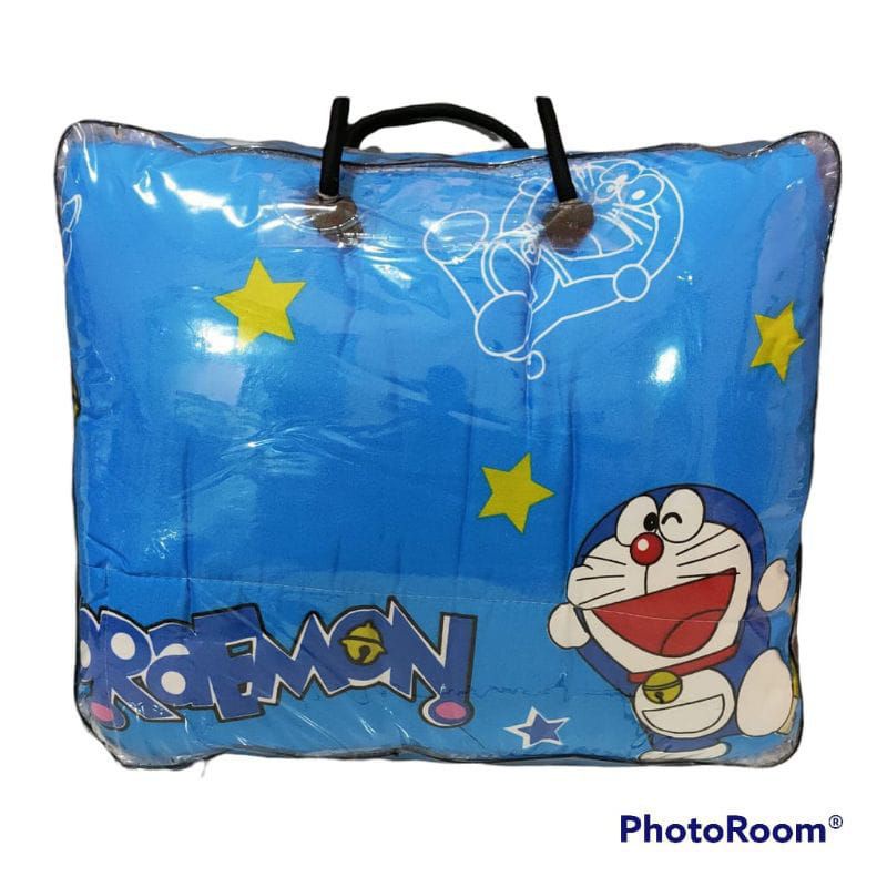 AESTHETIC bedcover only motif kotak emily jeju dan karakter size 150x220