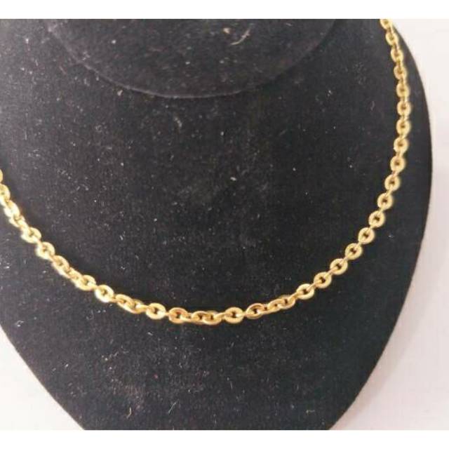 Kalung emas asli kadar 700 model basic fancy 2 gram