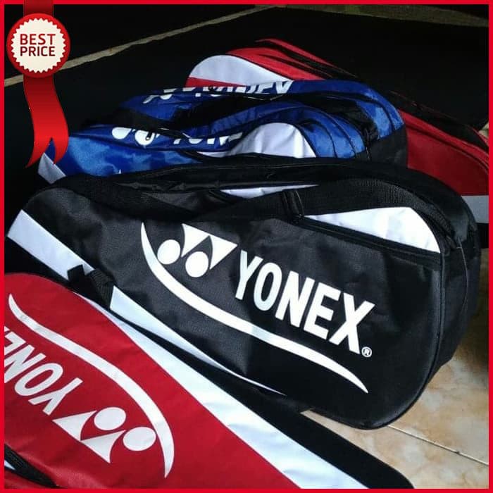 Tas Raket Badminton Murah jumbo Tas Raket 3 R resleting Yonex warna
