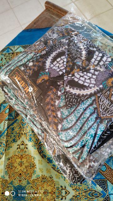 Tey-17 Batik Wanita Asj Sa Hrb026 Kenongo Kemeja Tosca Pendek