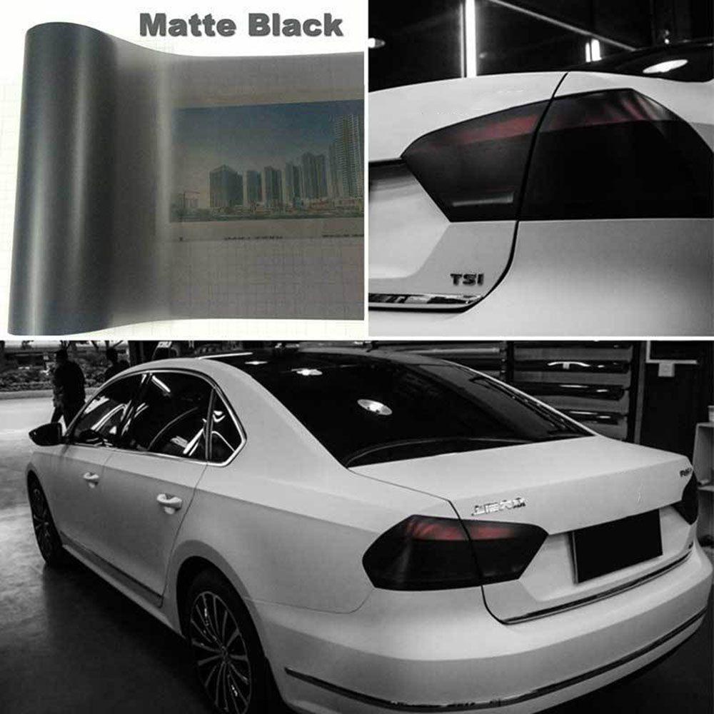 Film Lampu Mobil Populer New Smoke Black Tint Self-Adhesive Fog Light Sticker