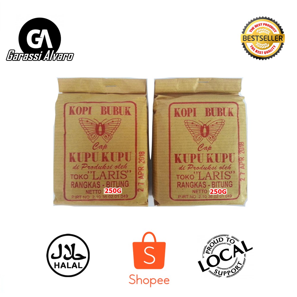 

Kopi Hitam Cap Kupu-Kupu Besar 250G