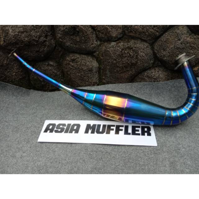 perut knalpot ninja r rr blue