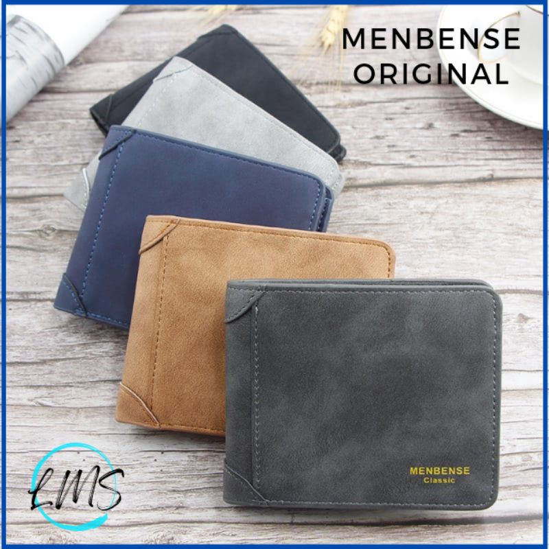 Dompet Pria Terbaru Dompet Lipat Classic Kartu MENBENSE Original