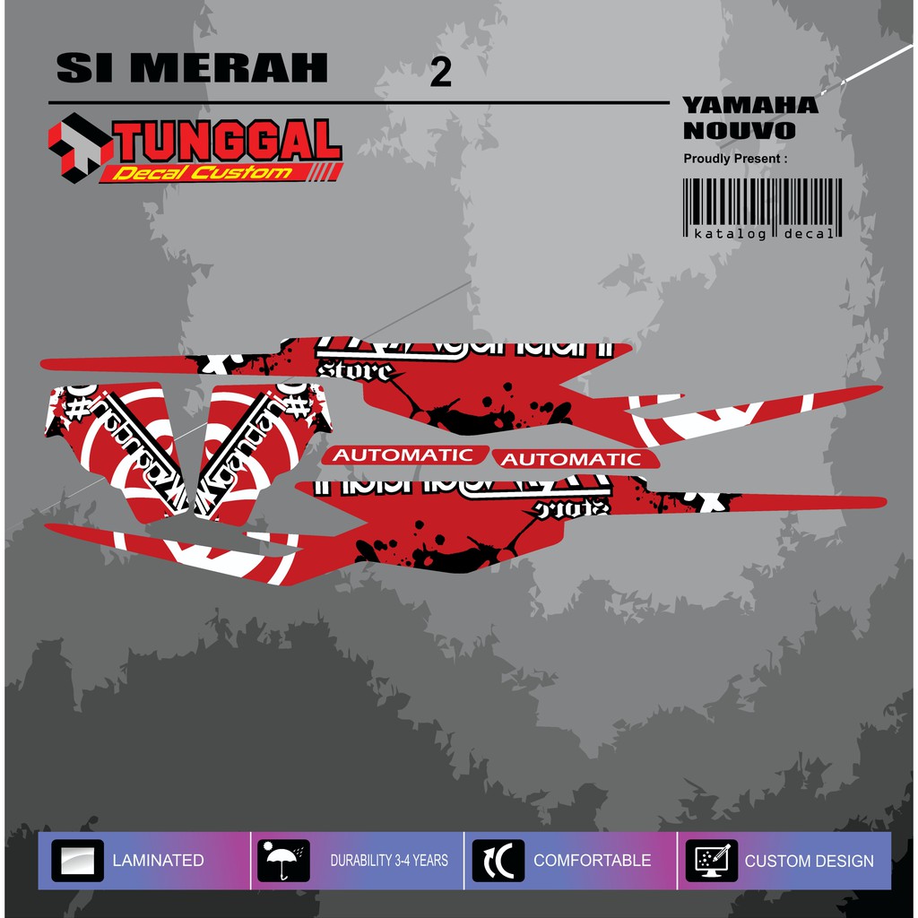 DECAL CUSTOM YAMAHA NOUVO