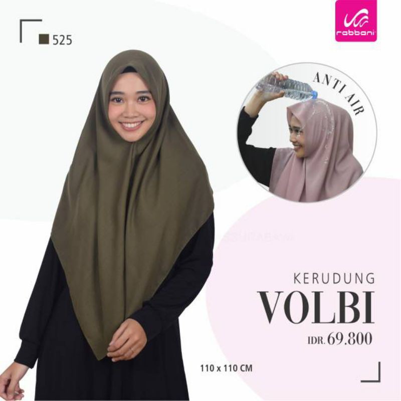 Jilbab Segiempat Kerudung Rabbani Volbi