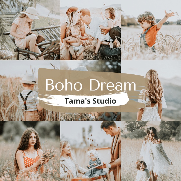 6 Premium Lightroom Preset Boho Dream Pack