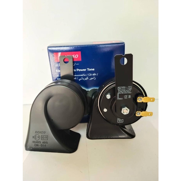 Klakson Keong Bel Terompet 12 Volt Merek Denso (1 Set 2 Pcs)
