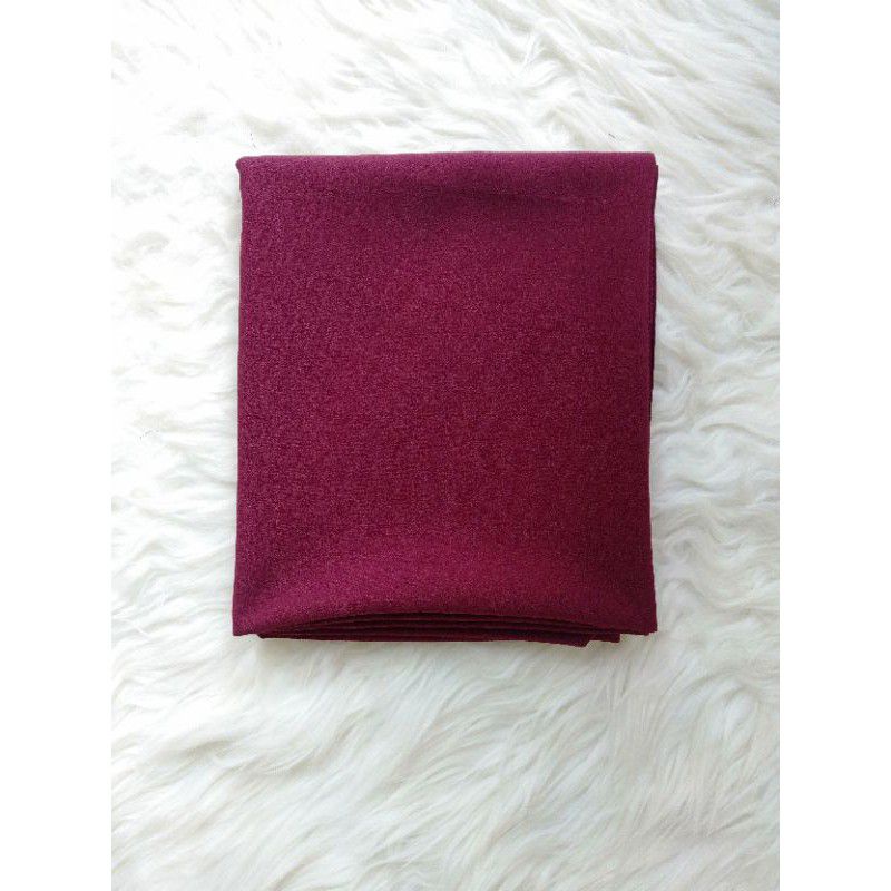 (200x75) Pashmina JUMBO SYARI JAHIT TEPI / Pashmina panjang /-Maroon