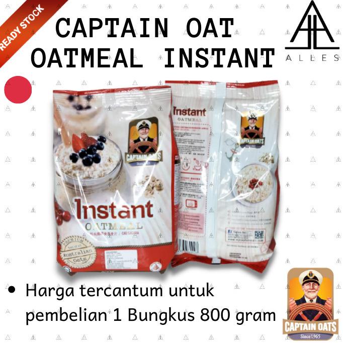 

Diskon CAPTAIN OAT /CAPTAIN OATMEAL INSTANT MERAH - 800 gram Diskon