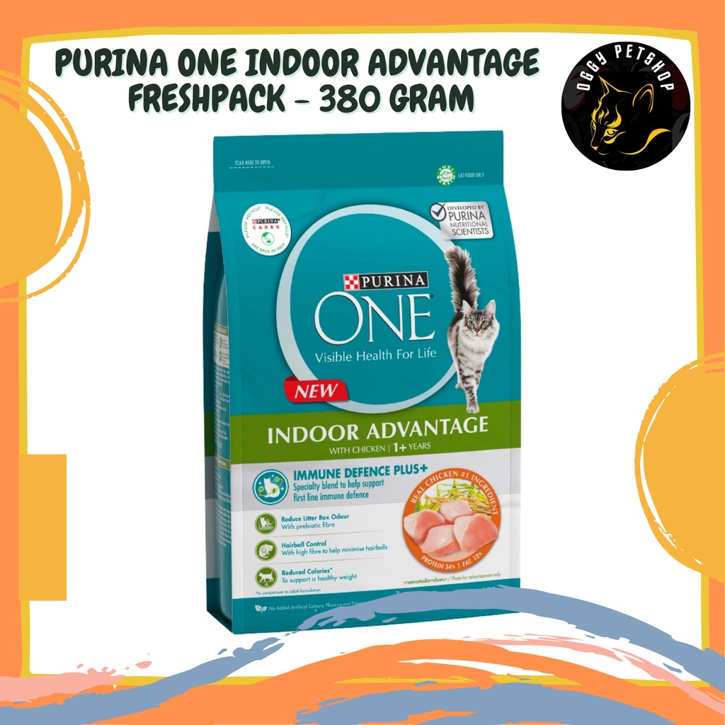 Makanan Kucing PURINA ONE Cat Indoor Adult Chicken 380gr | PRO PLAN