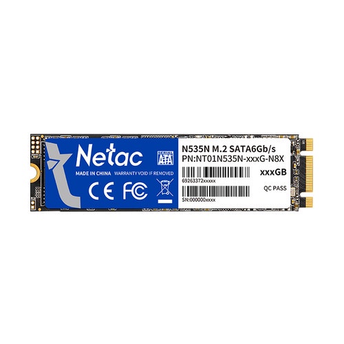 Netac SSD N535N M.2 2280 SATAIII 128GB, R/W up to 510/440MB/s