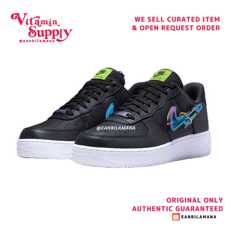 NIKE AIR FORCE 1 LOW 07 PRM 'CARABINER SWOOSH DARK SMOKE GREY PHOTO BLUE'