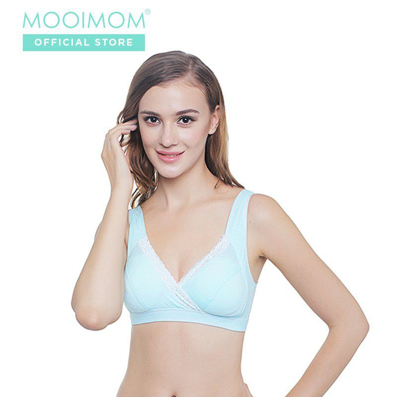 Mooimom Crossover Maternity &amp; Nursing Bra (B6886) D,NS, BS - Bra Hamil Menyusui